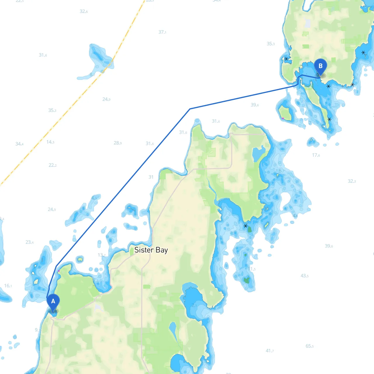 Fish Creek to Washington Island