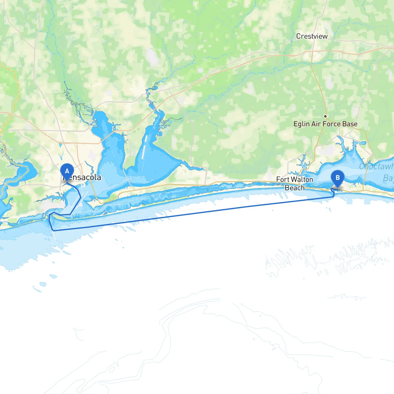 Pensacola to Destin