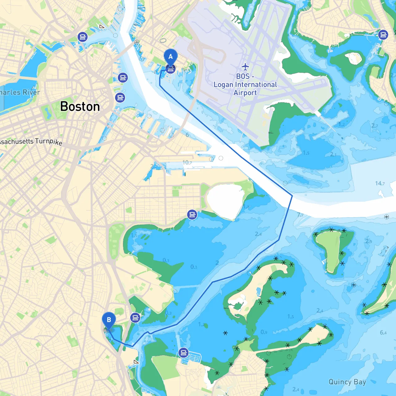 East Boston to Dorchester