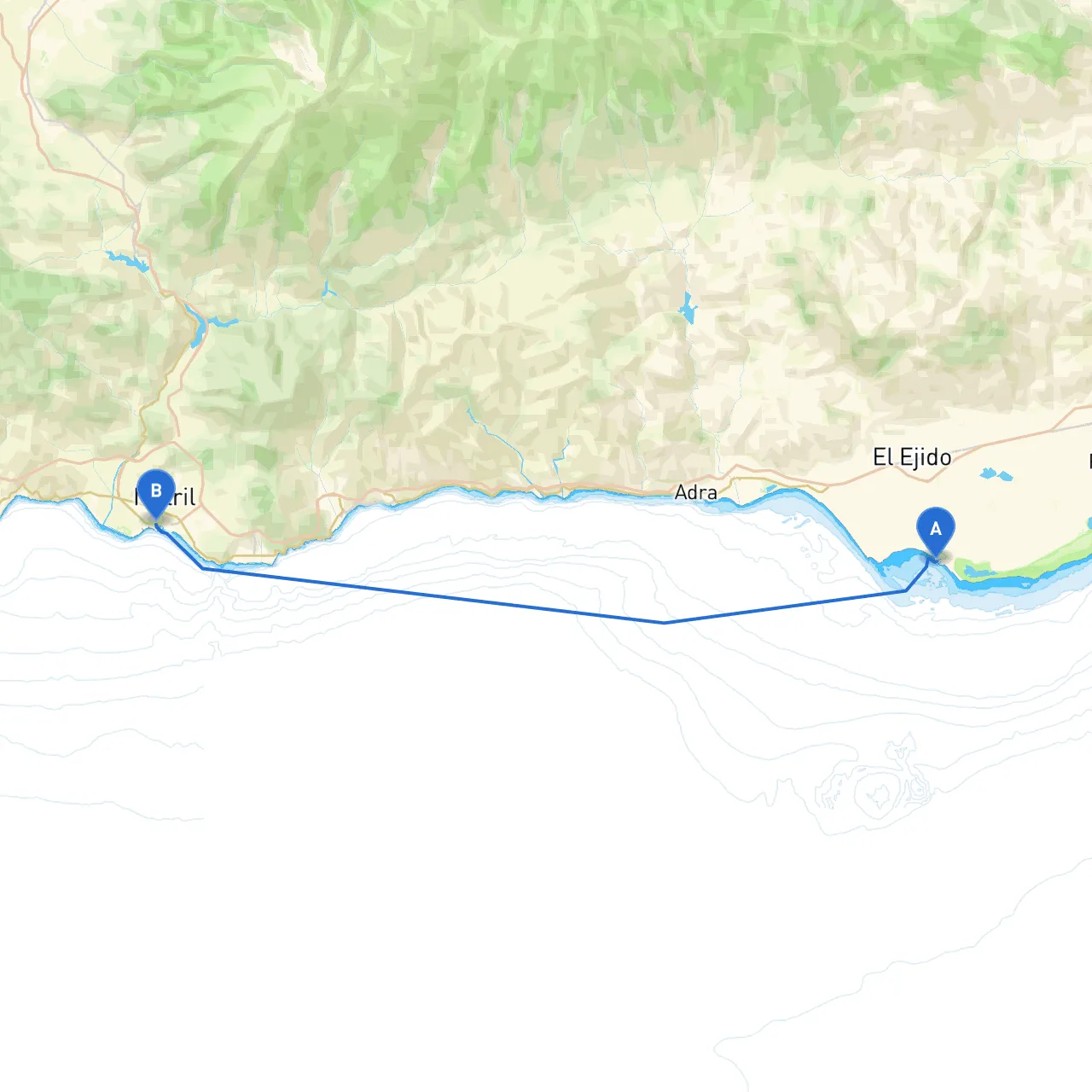 Almería to Granada
