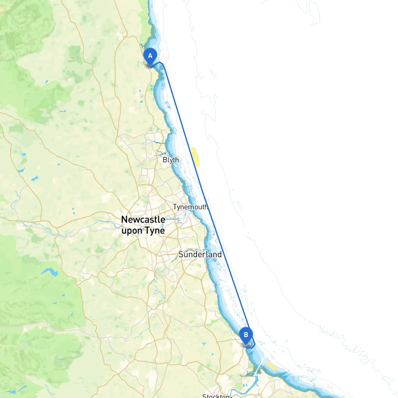Morpeth to Hartlepool