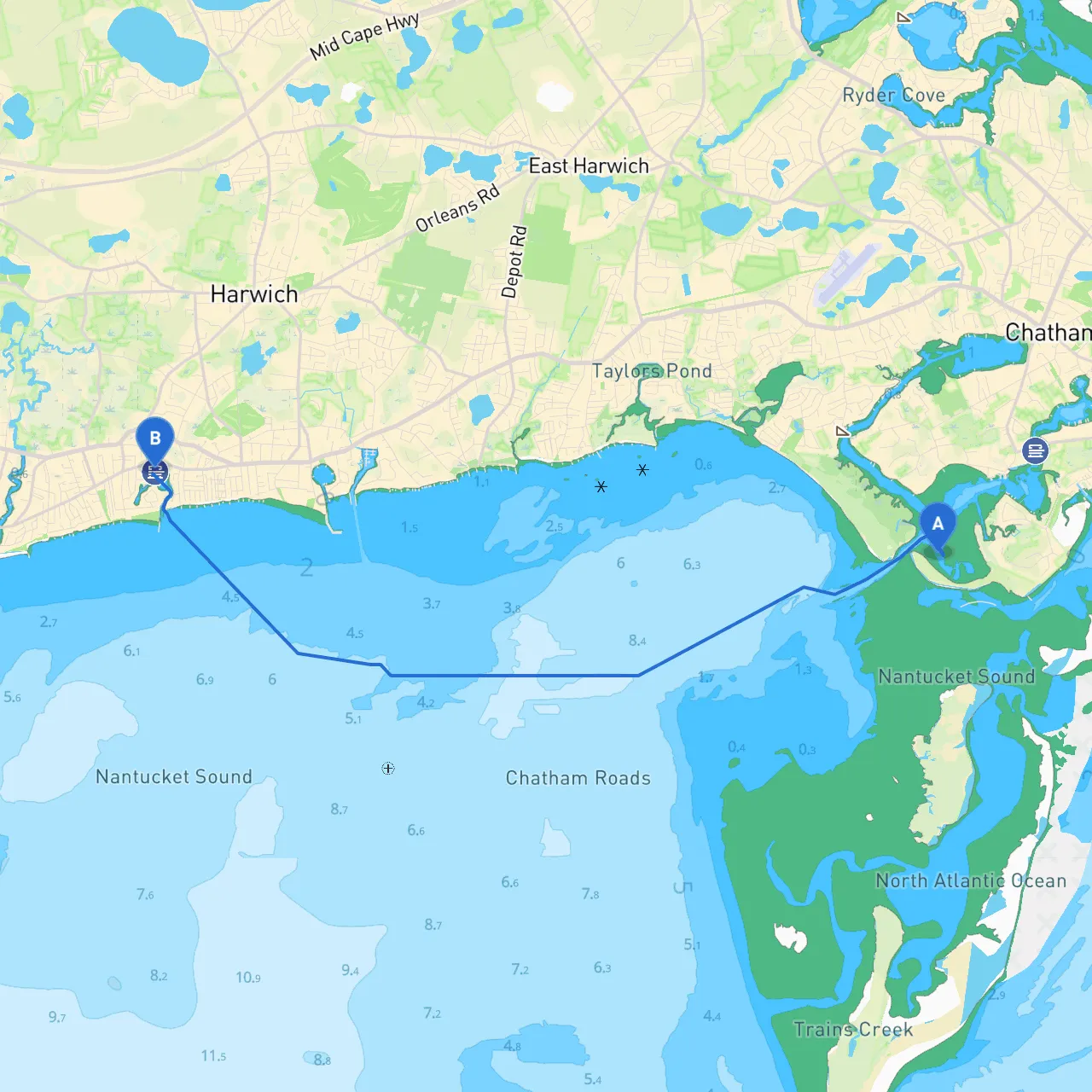 Chatham to Harwich Port