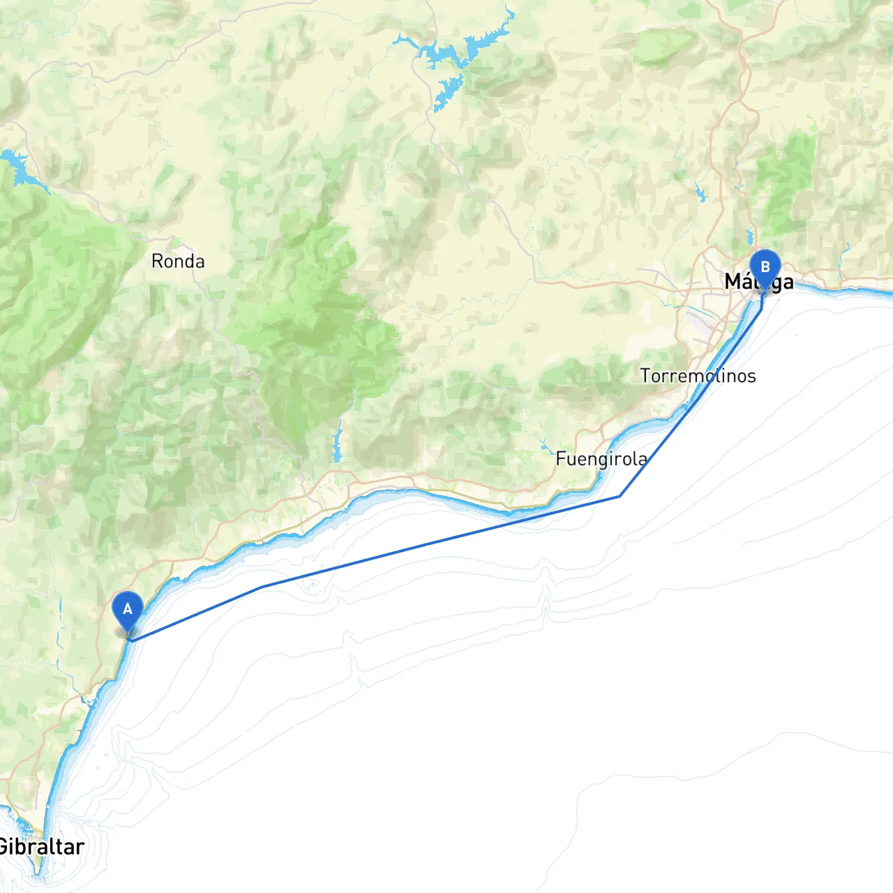 Manilva to Malaga
