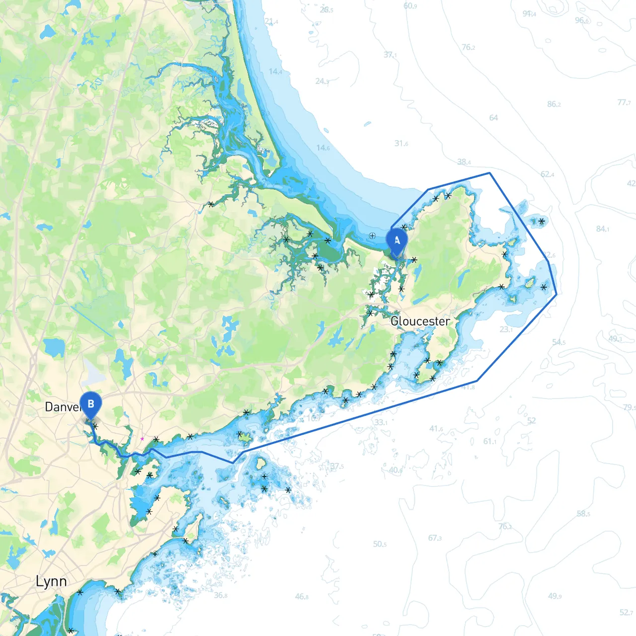 Gloucester to Danvers