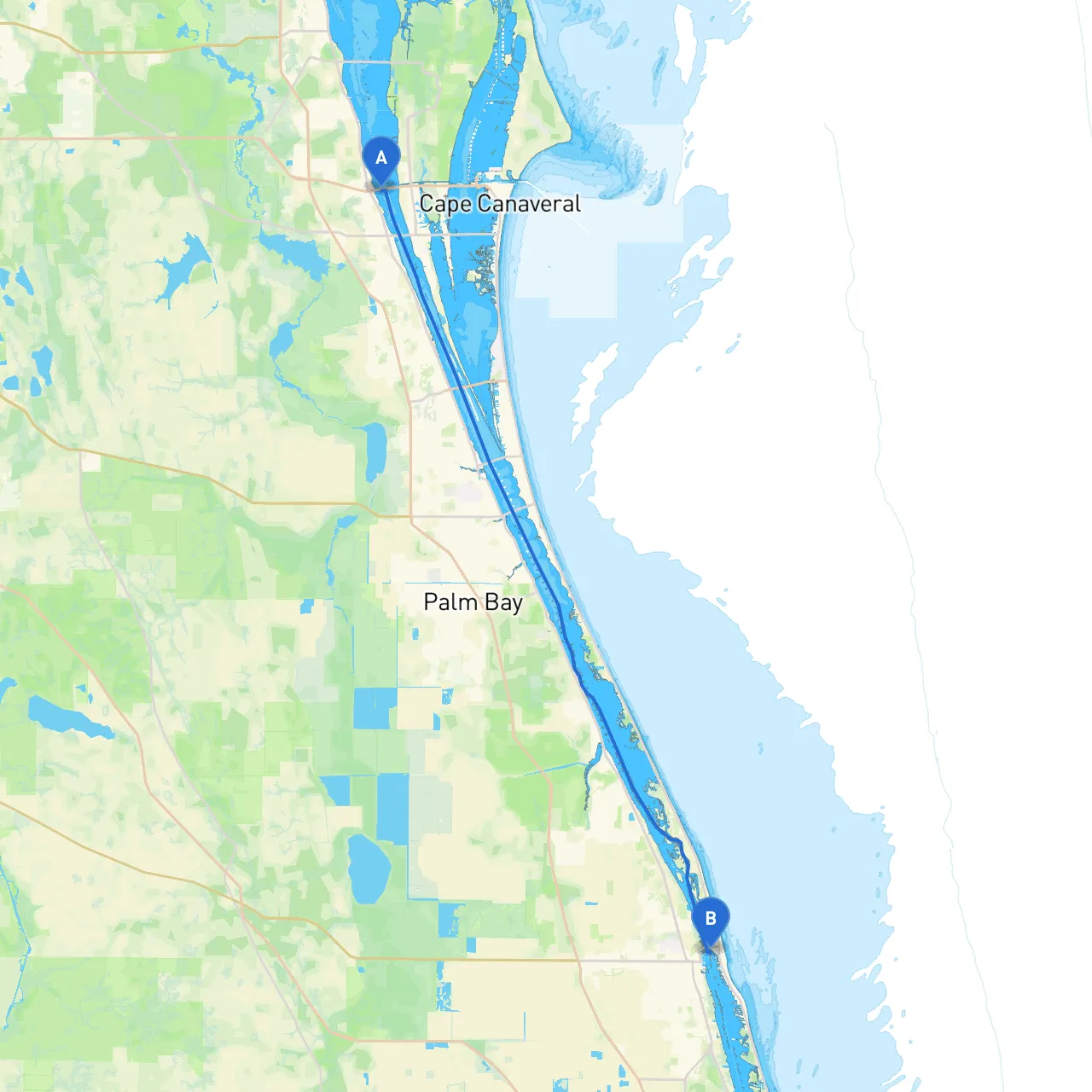 Cocoa to Vero Beach
