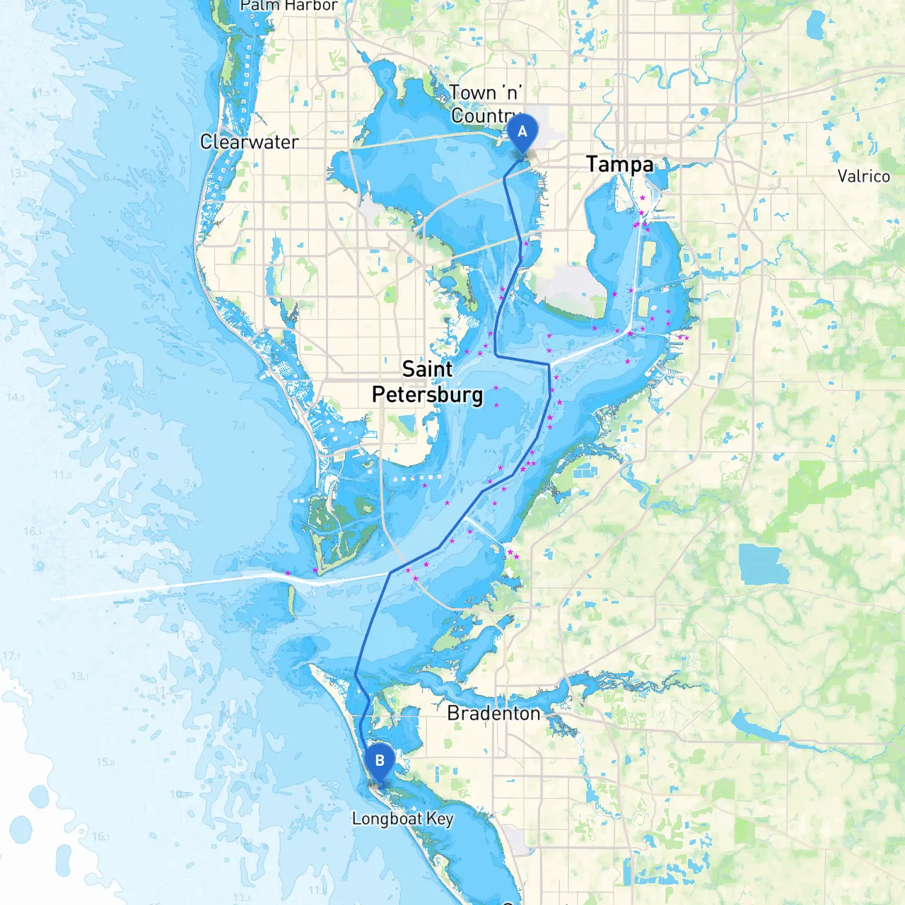 Tampa to Longboat Key