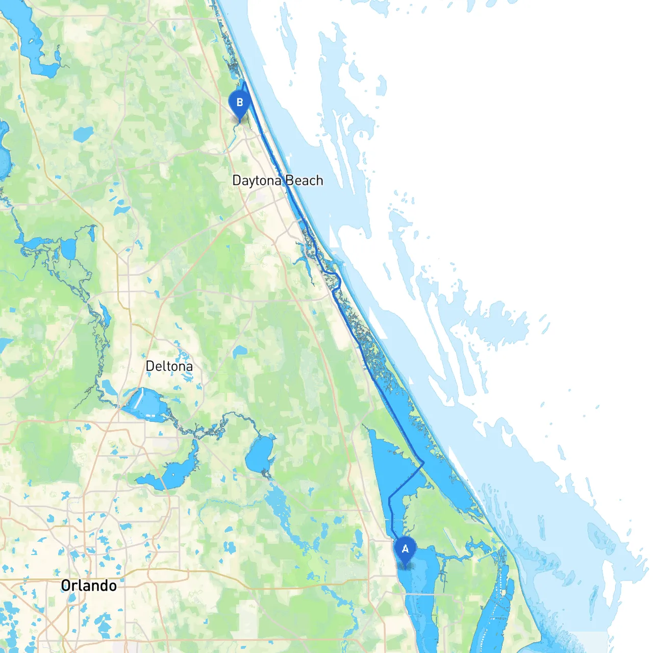 Titusville to Ormond Beach