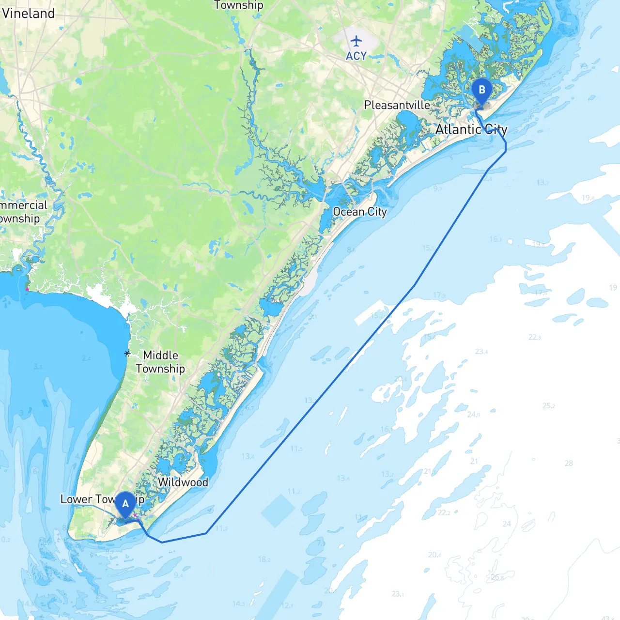 Cape May to Brigantine