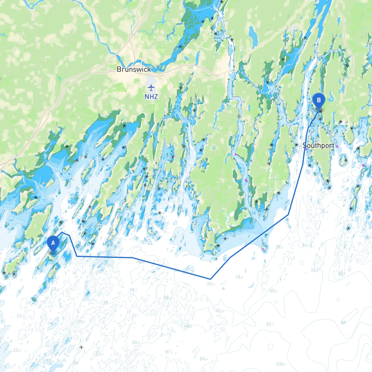 Portland to Boothbay Harbor