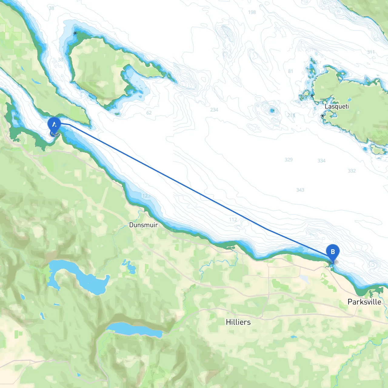Bowser to Parksville