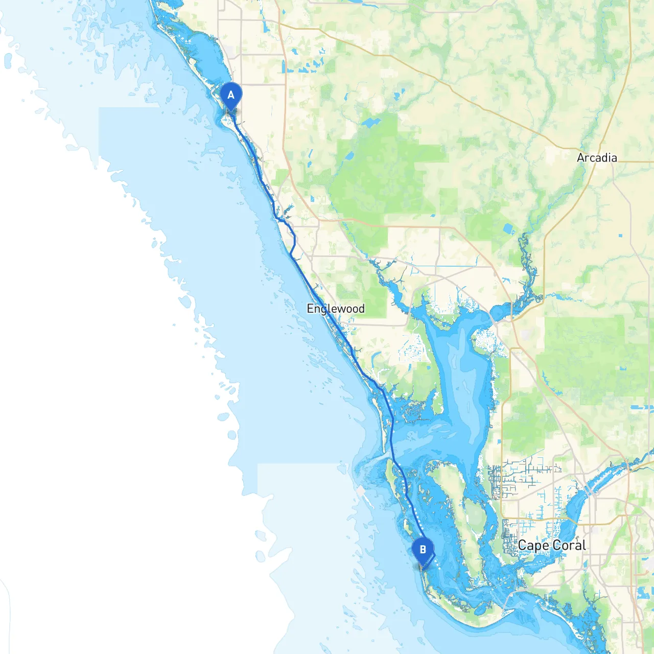 Siesta Key to Captiva Island