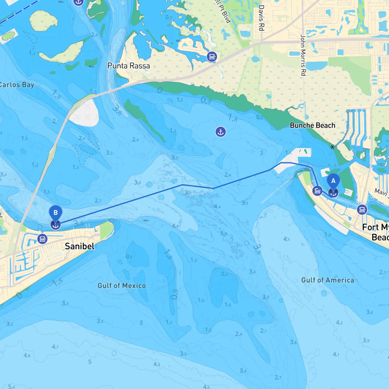Fort Myers Beach to Sanibel