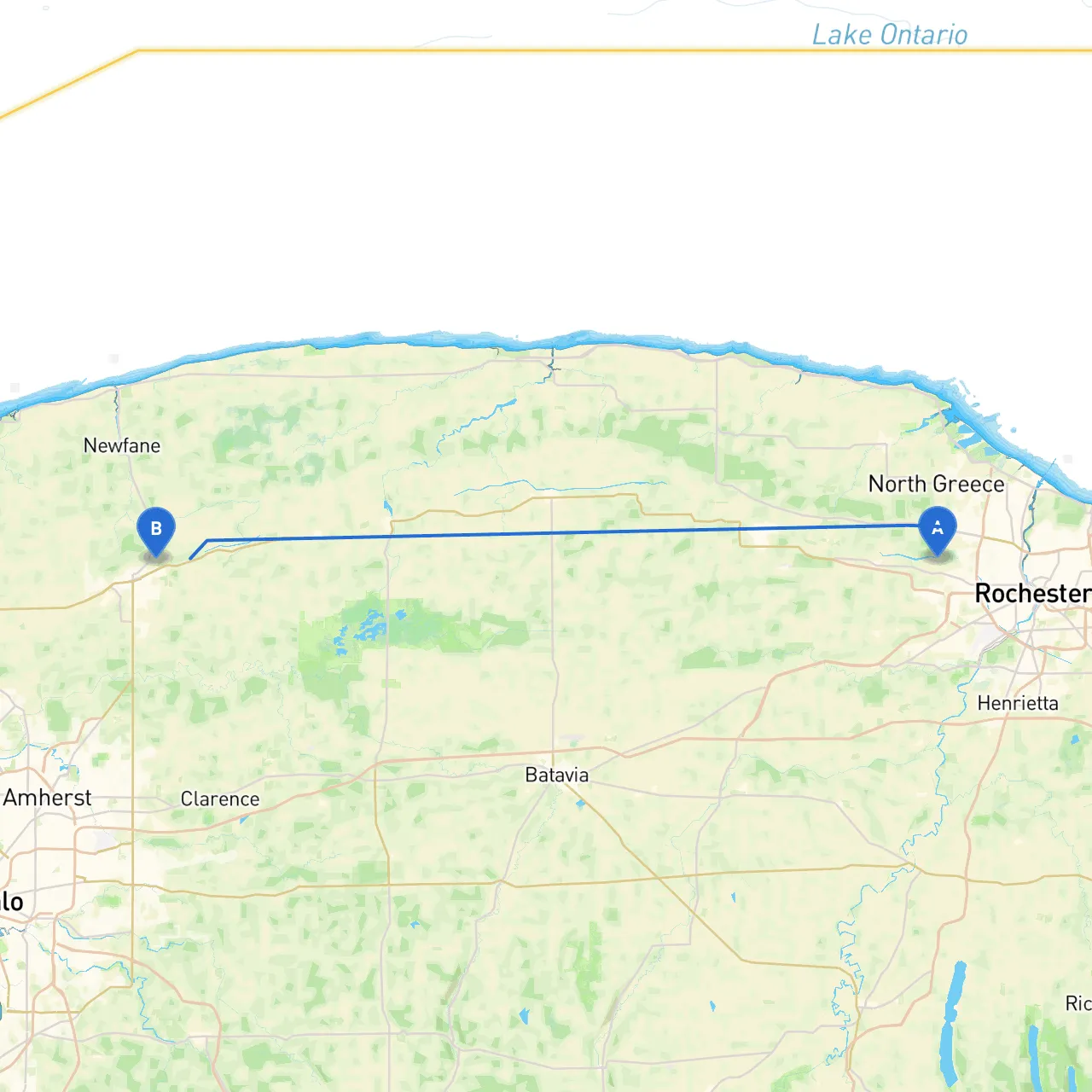 Rochester to Lockport