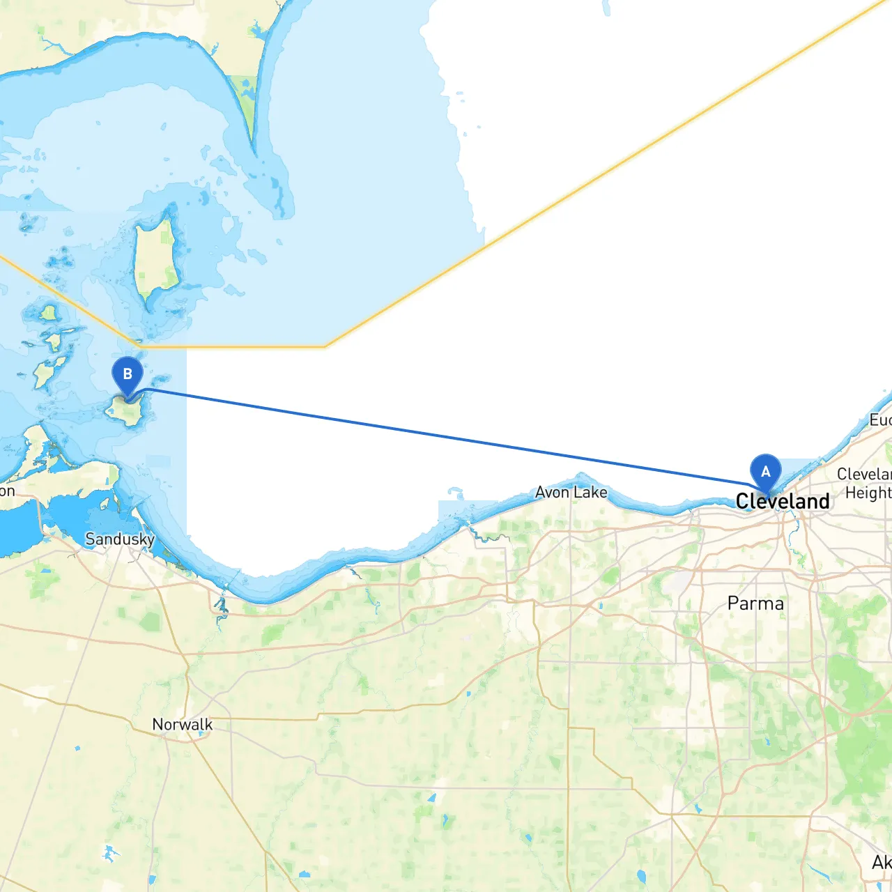 Cleveland to Kelleys Island