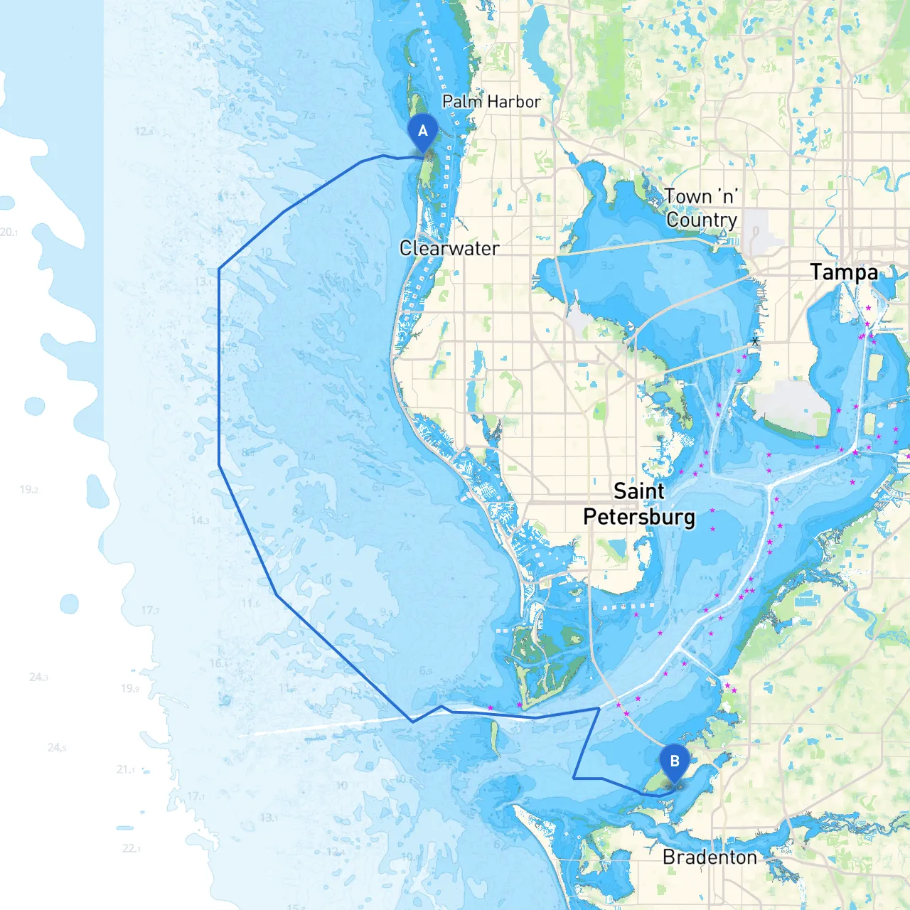 Clearwater to Bradenton