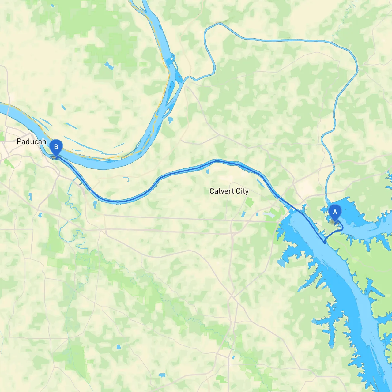 Grand Rivers to Paducah
