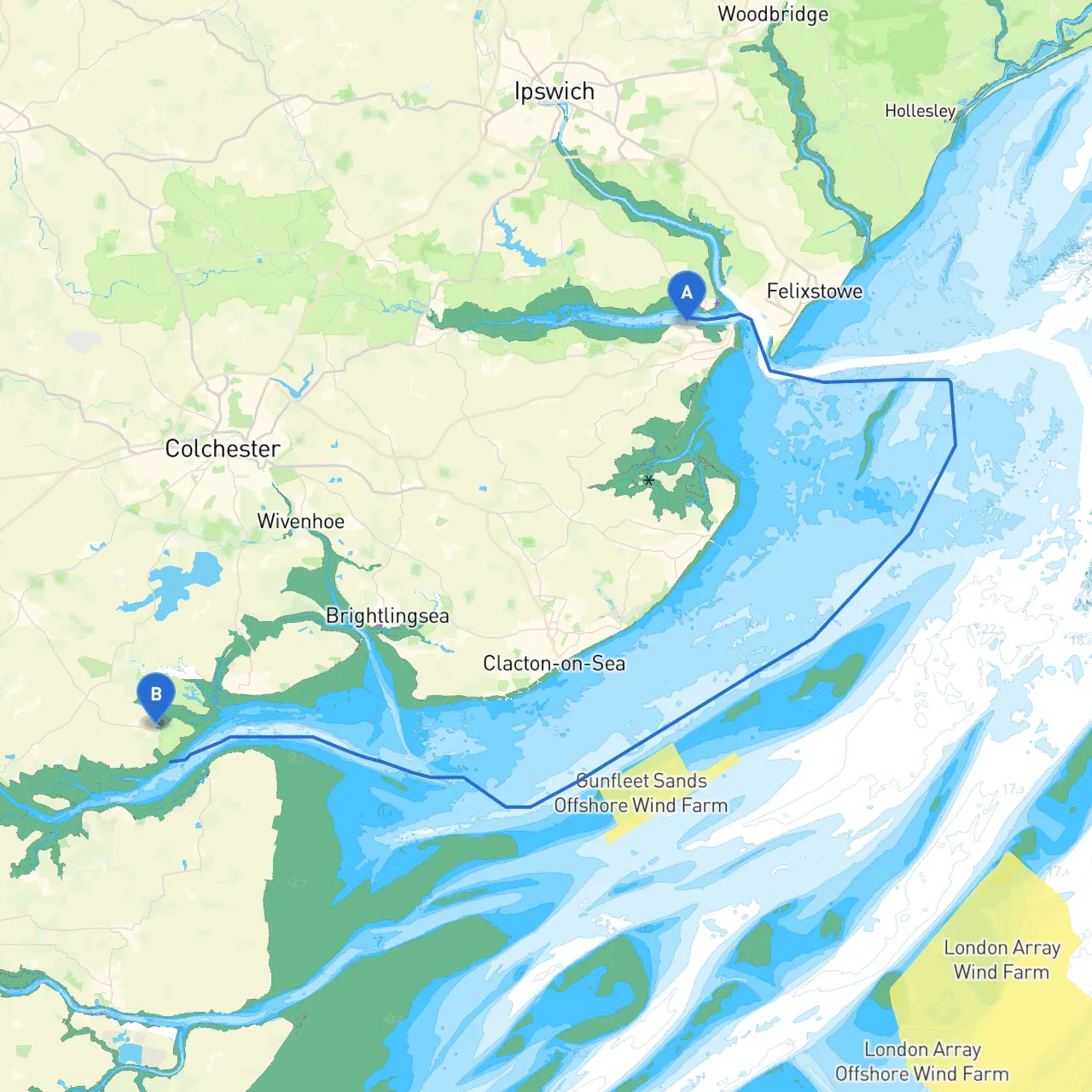 Harwich to Maldon