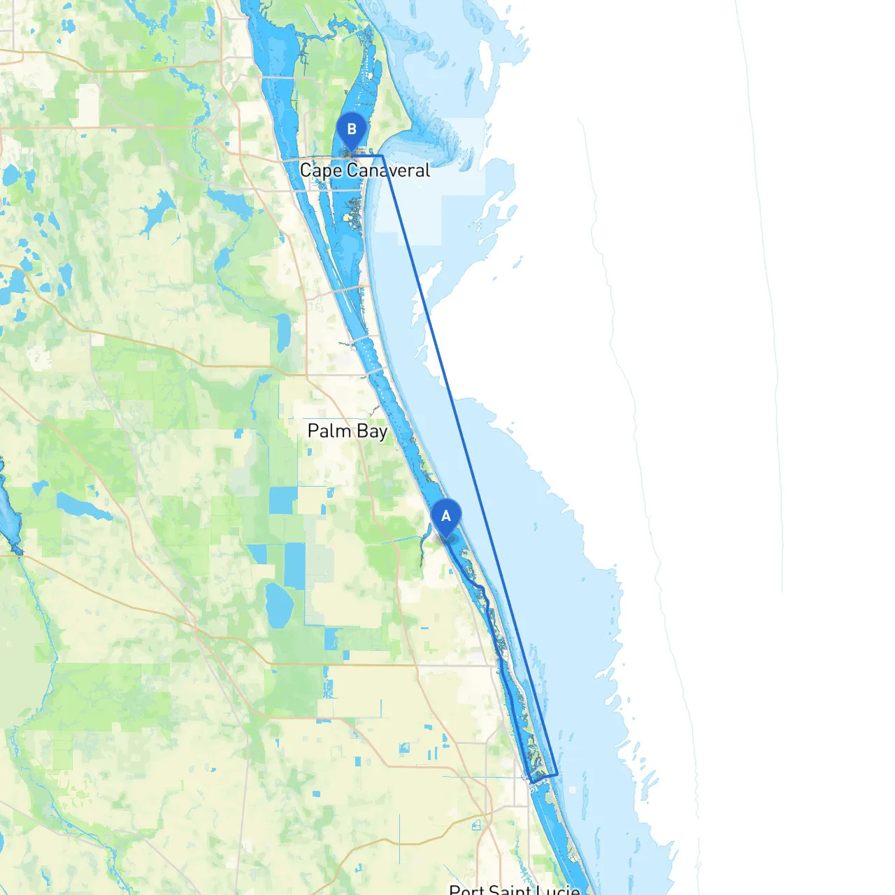 Sebastian to Cape Canaveral
