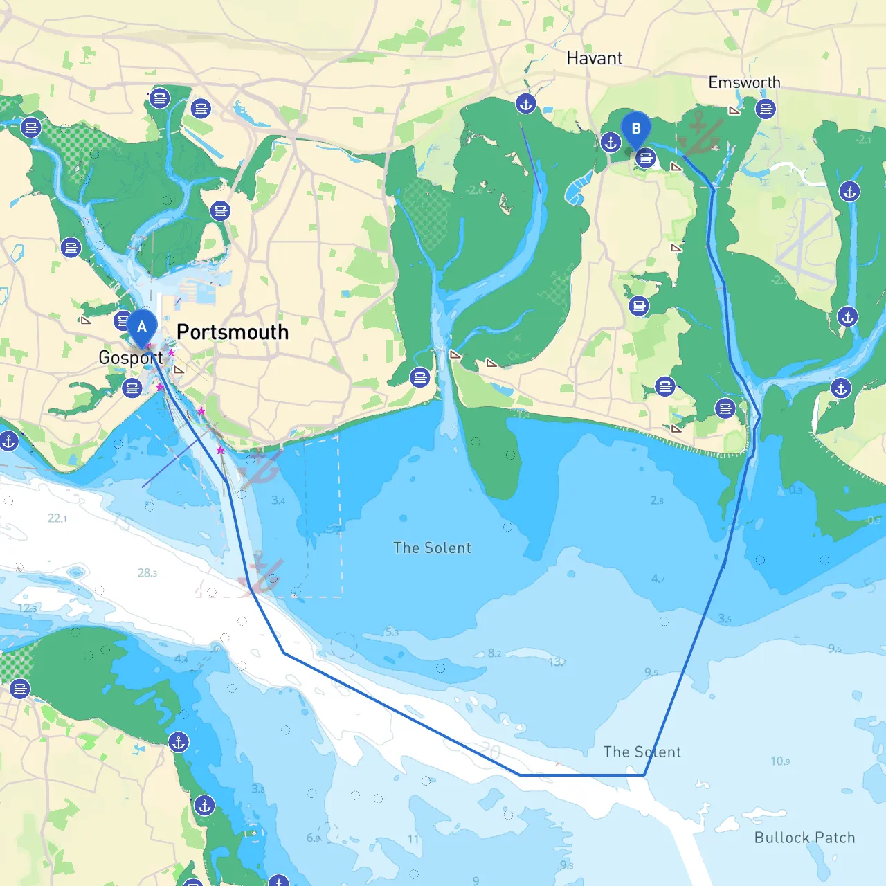 Gosport to Hayling Island
