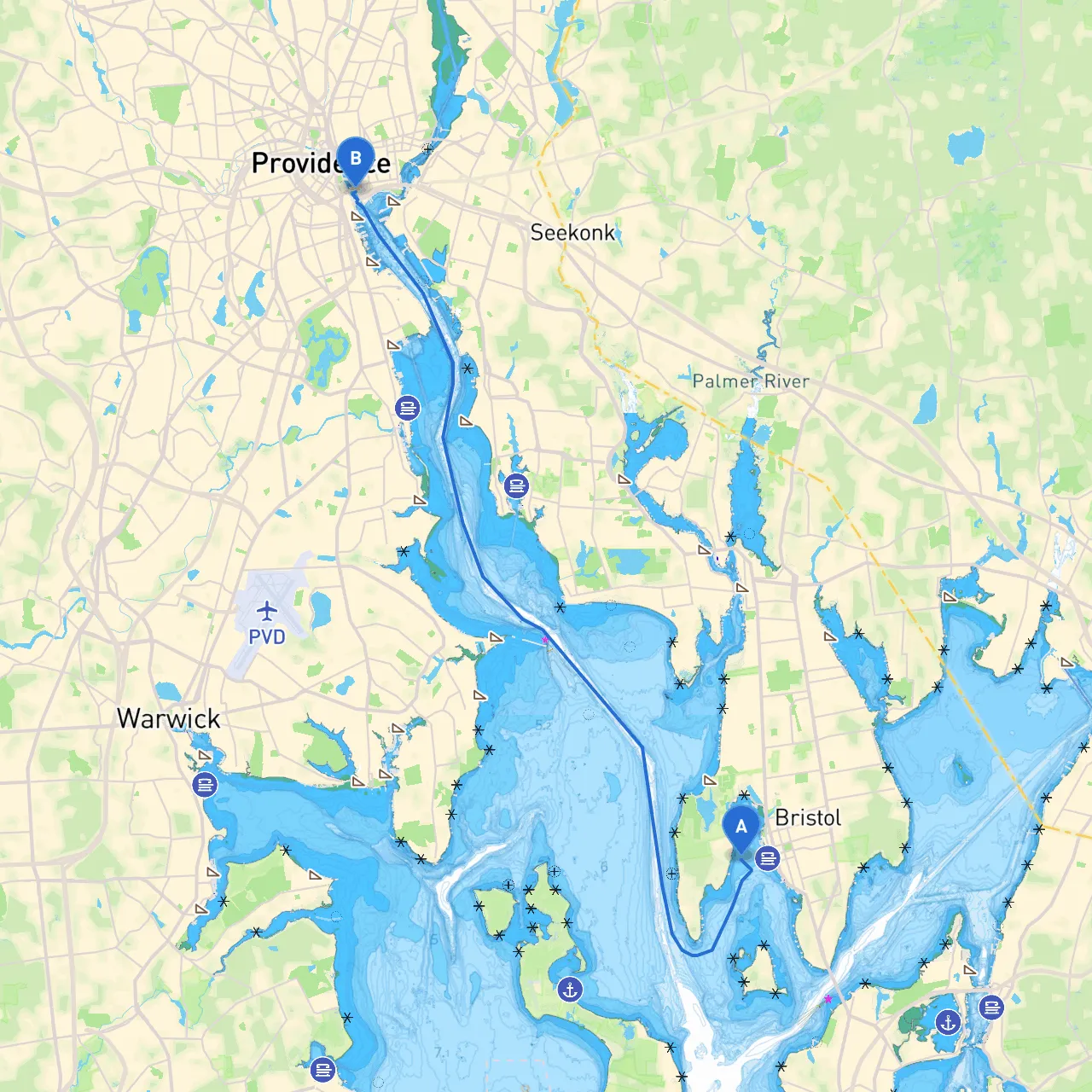 Bristol to Providence