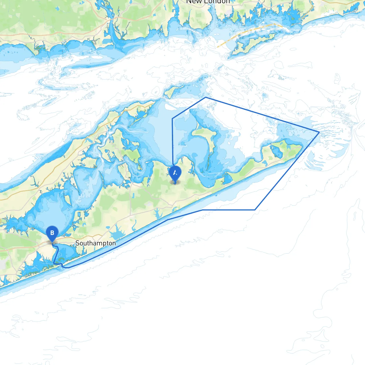 East Hampton to Hampton Bays
