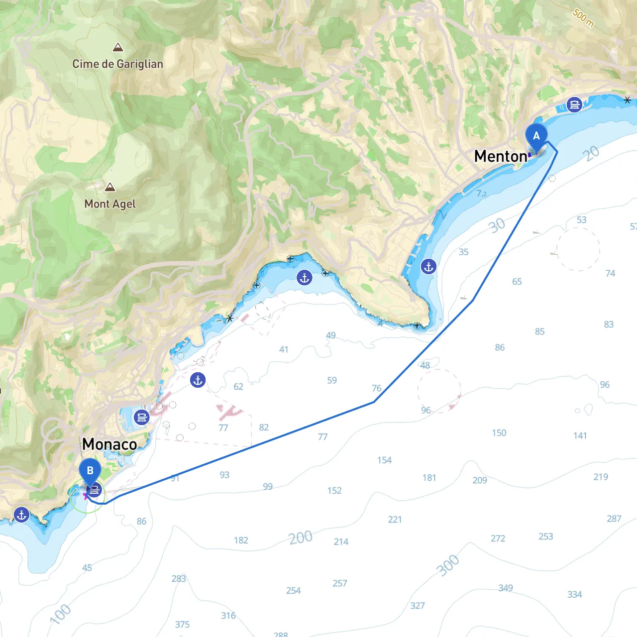 Menton to Cap d'Ail