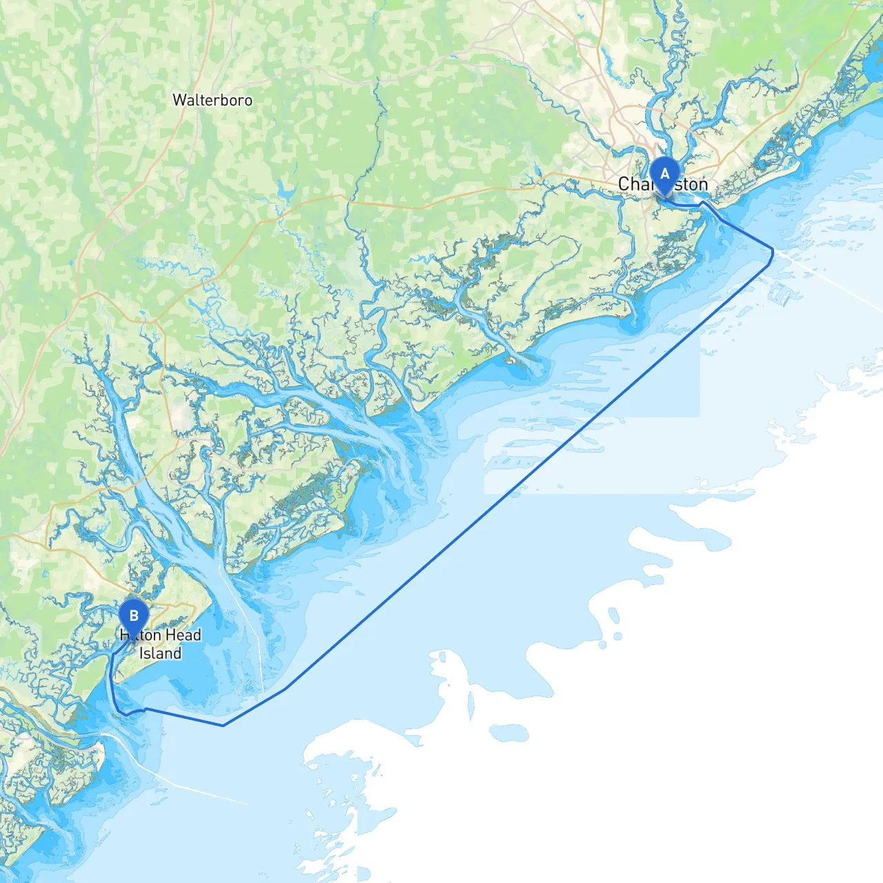 Charleston to Hilton Head Island