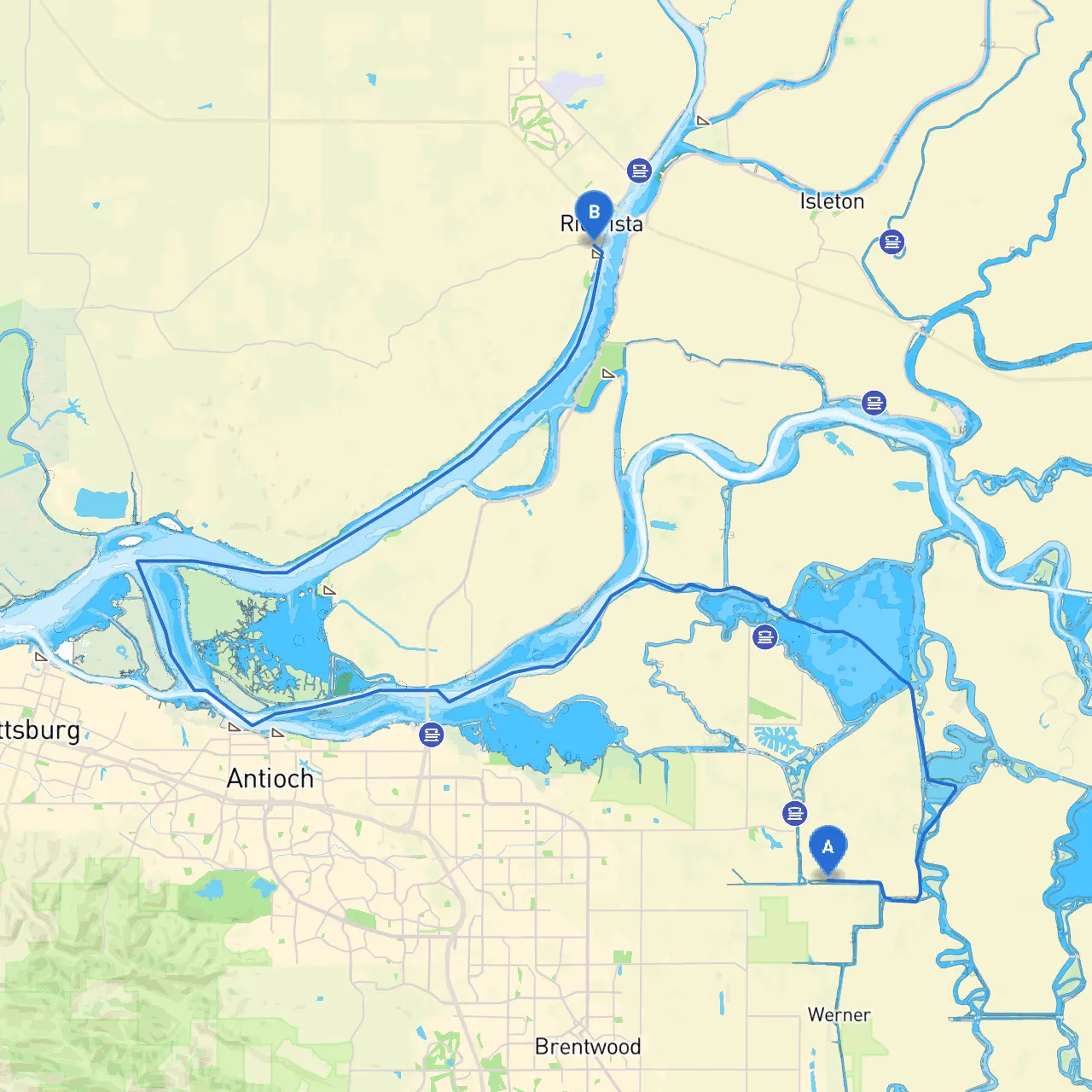 Brentwood to Rio Vista
