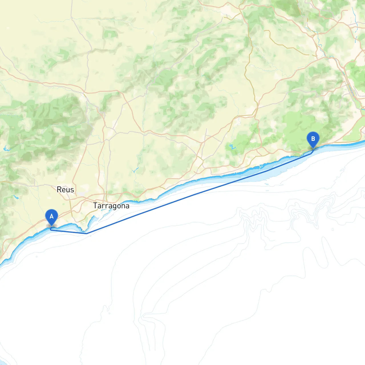 Tarragona to Sitges