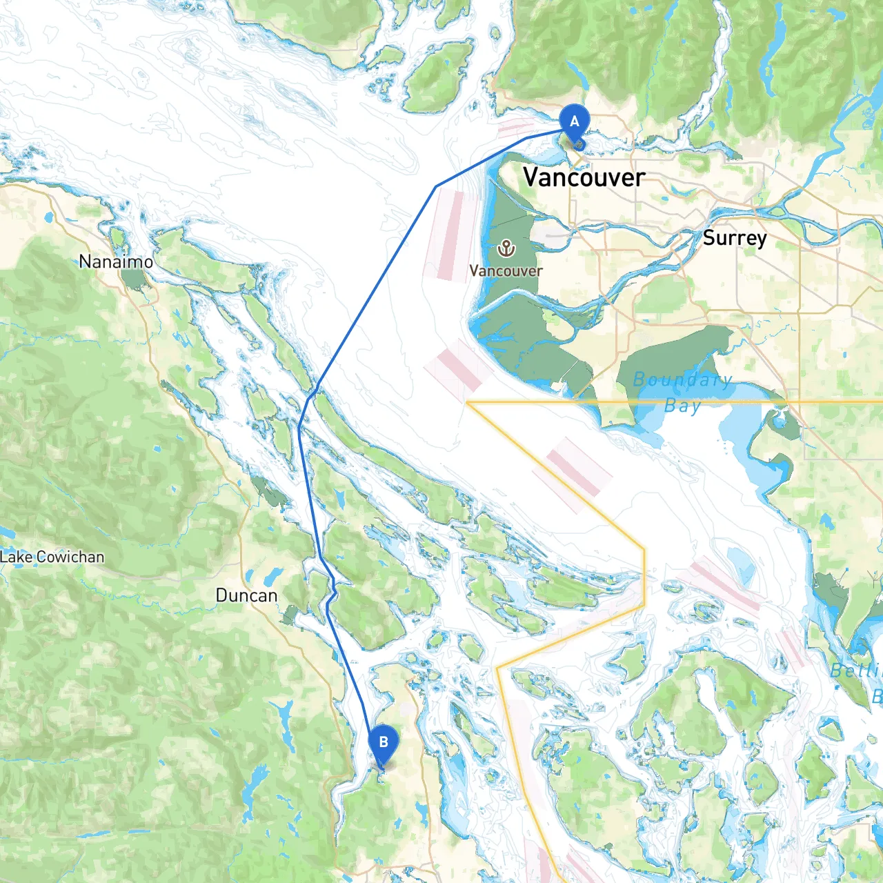 Vancouver to Brentwood Bay