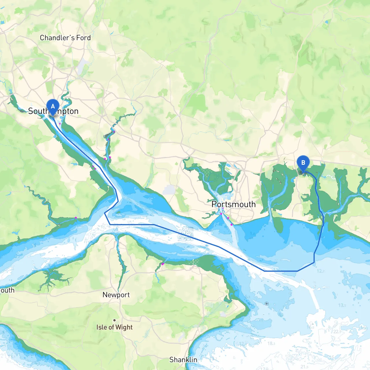Southampton to Hayling Island