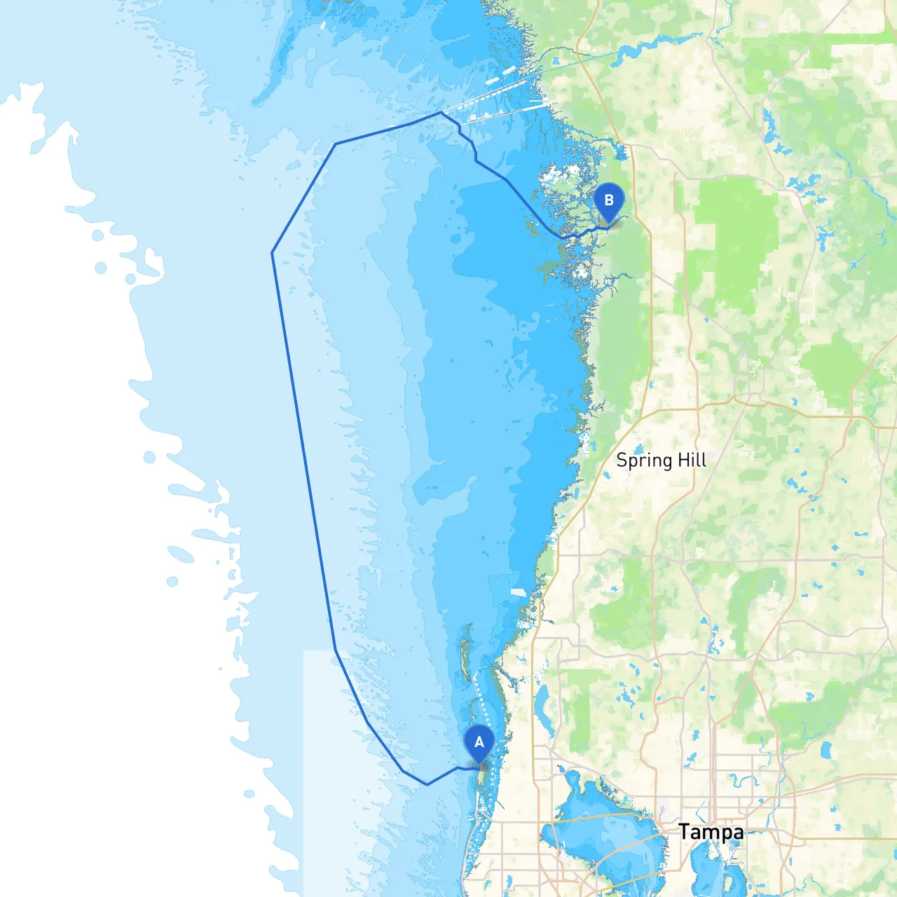 Clearwater to Homosassa
