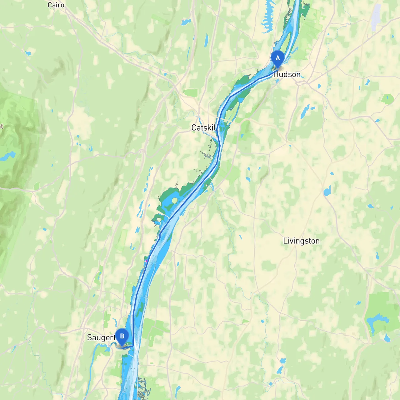 Hudson to Saugerties