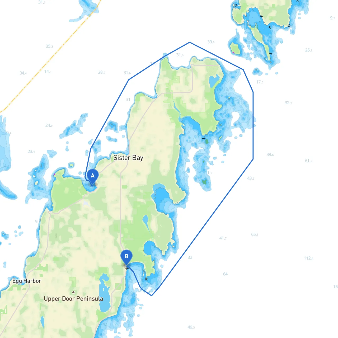 Ephraim to Baileys Harbor