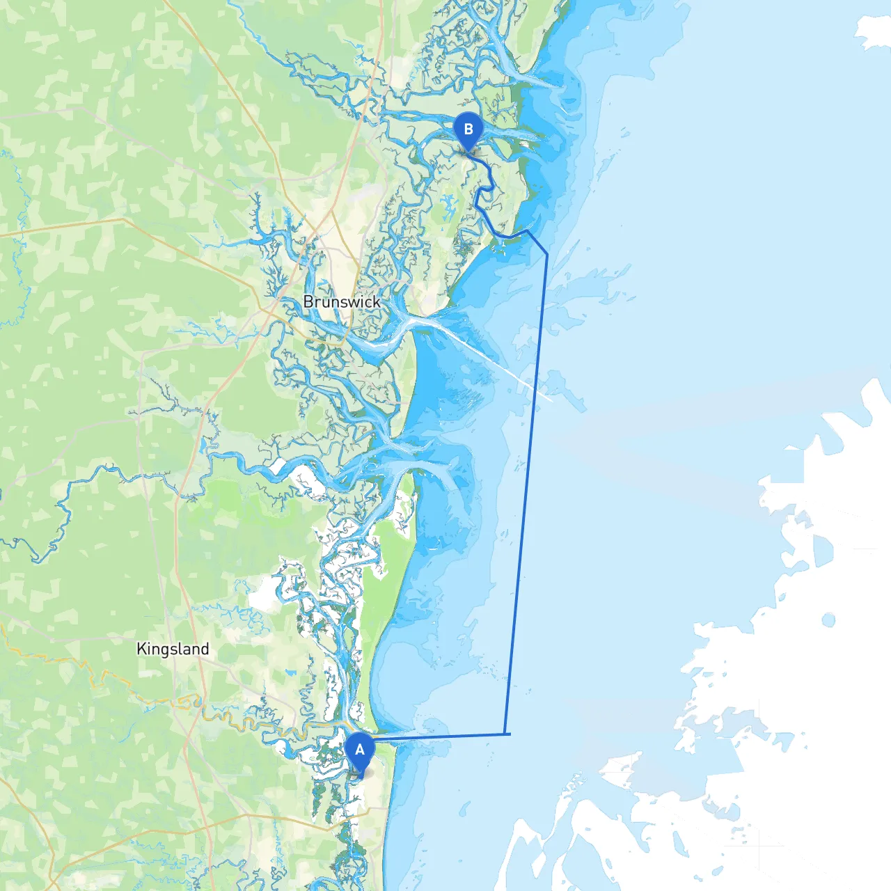 Fernandina Beach to St. Simons Island