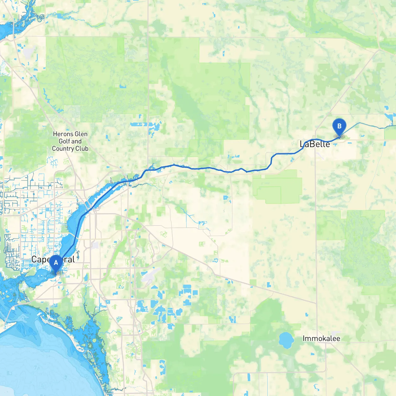 Fort Myers to LaBelle