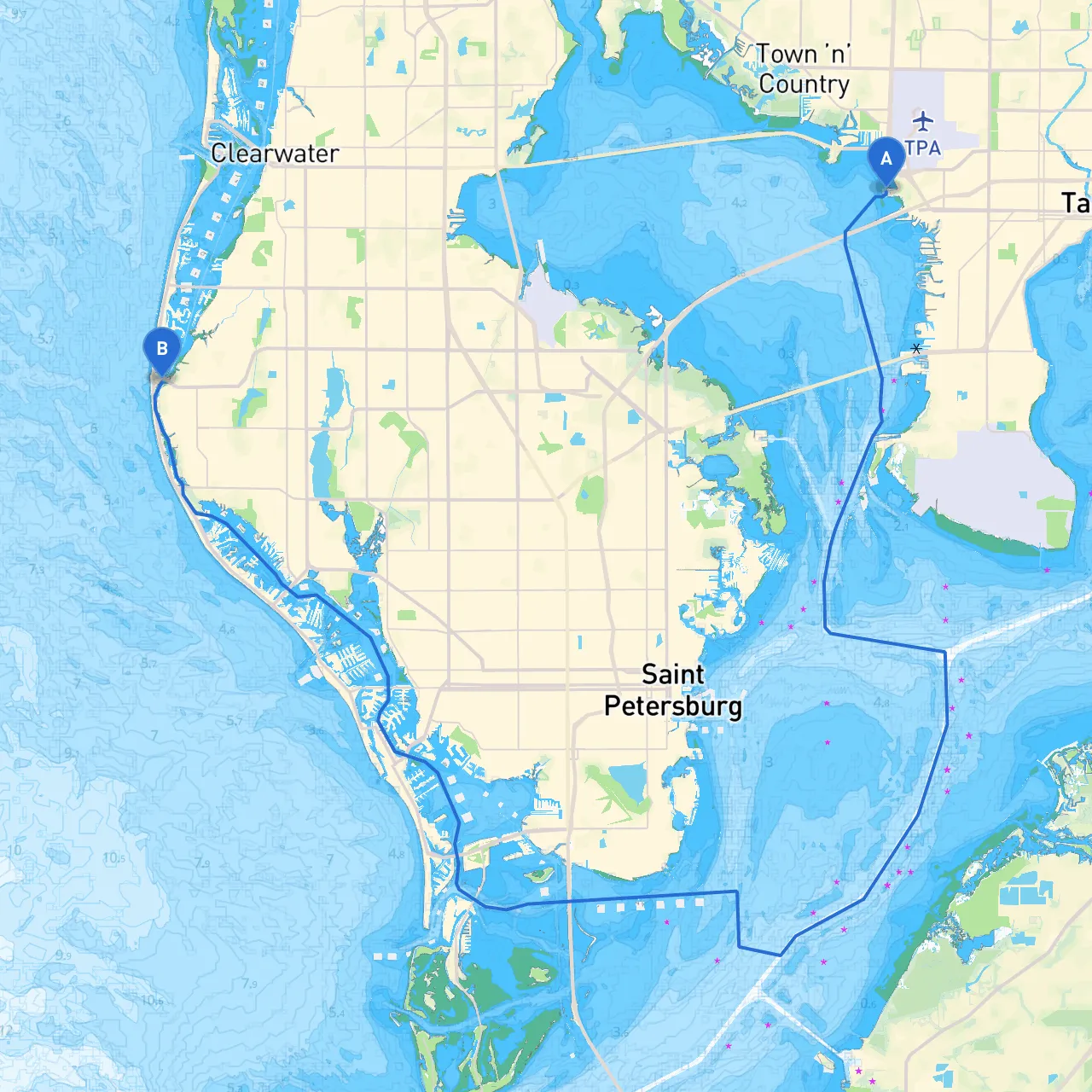 Tampa to Indian Rocks Beach