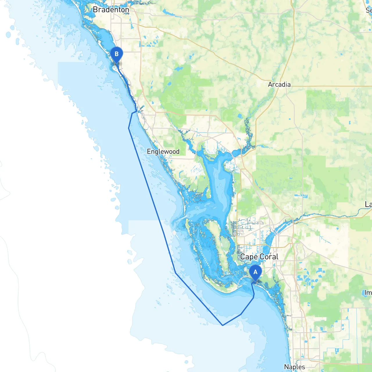 Fort Myers Beach to Siesta Key