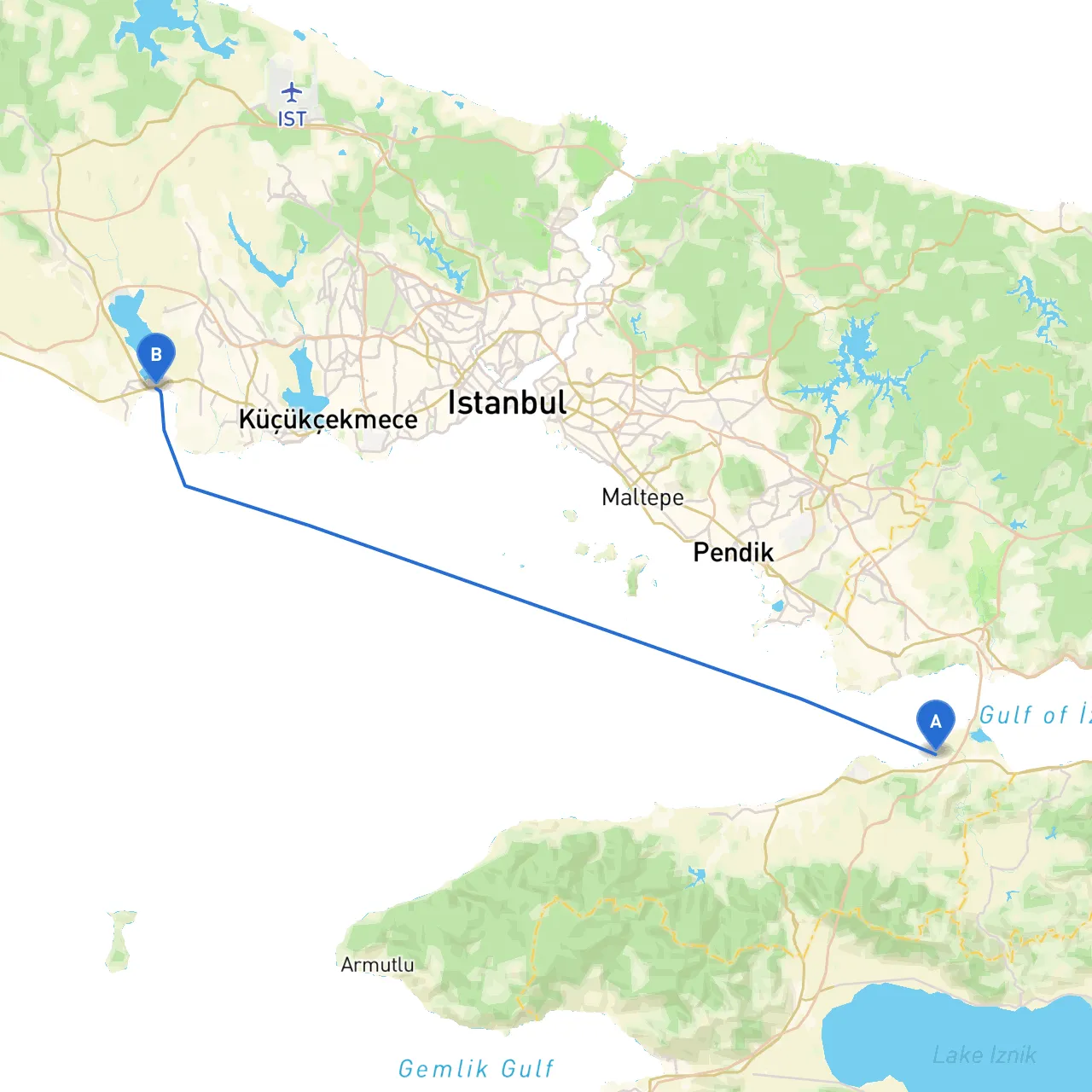 Yalova to Istanbul