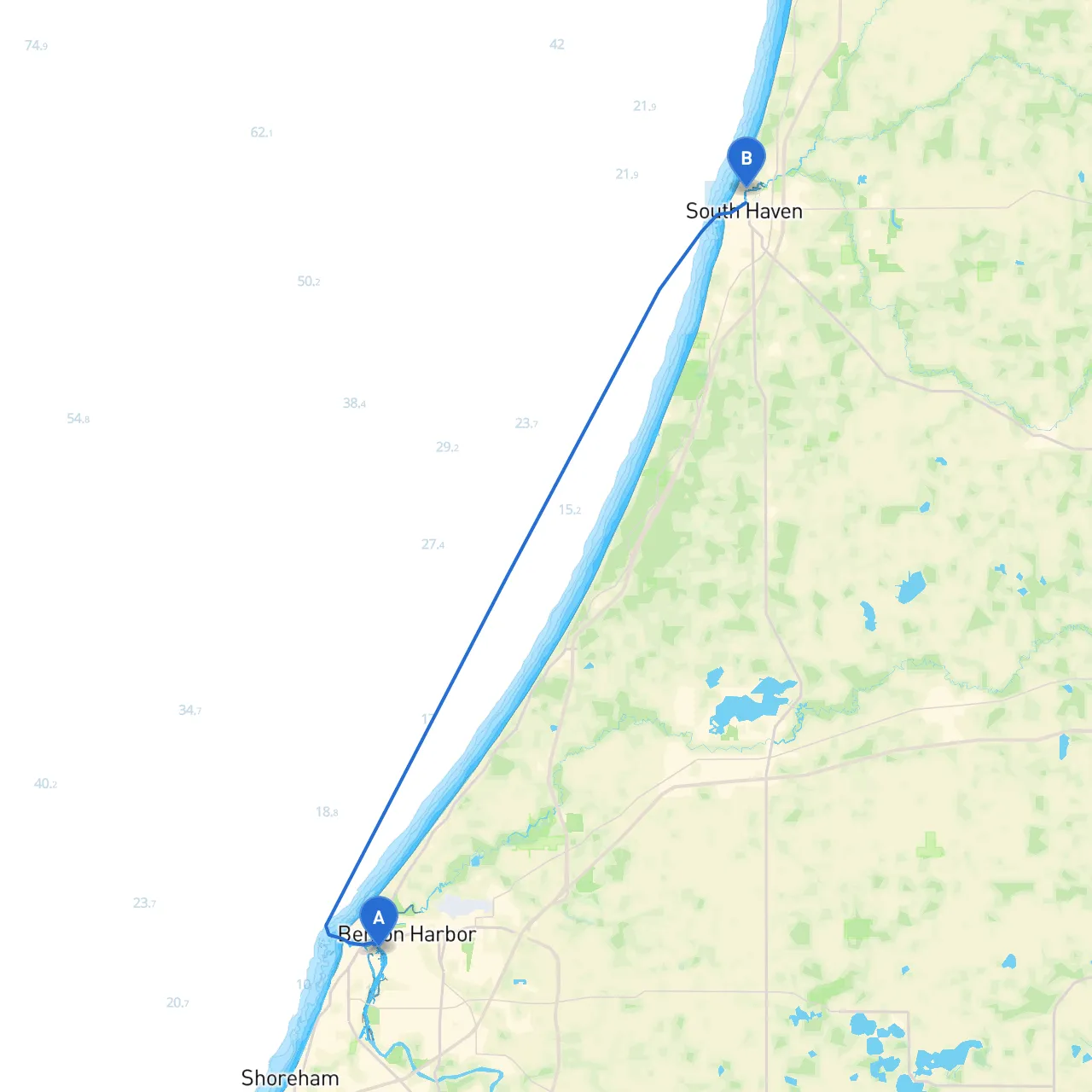 St. Joseph to South Haven