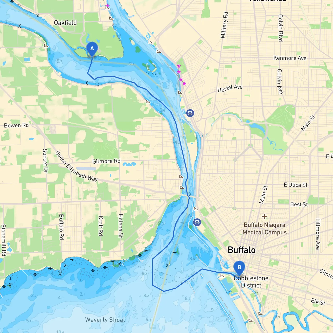 Grand Island to Buffalo