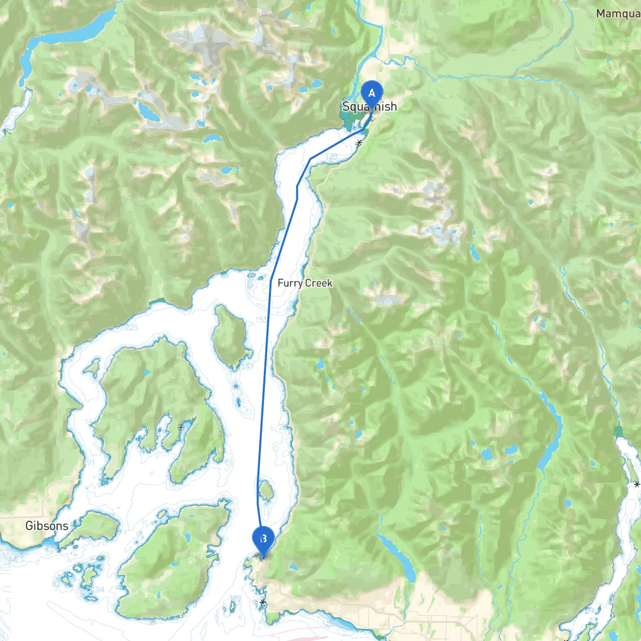 Squamish to West Vancouver