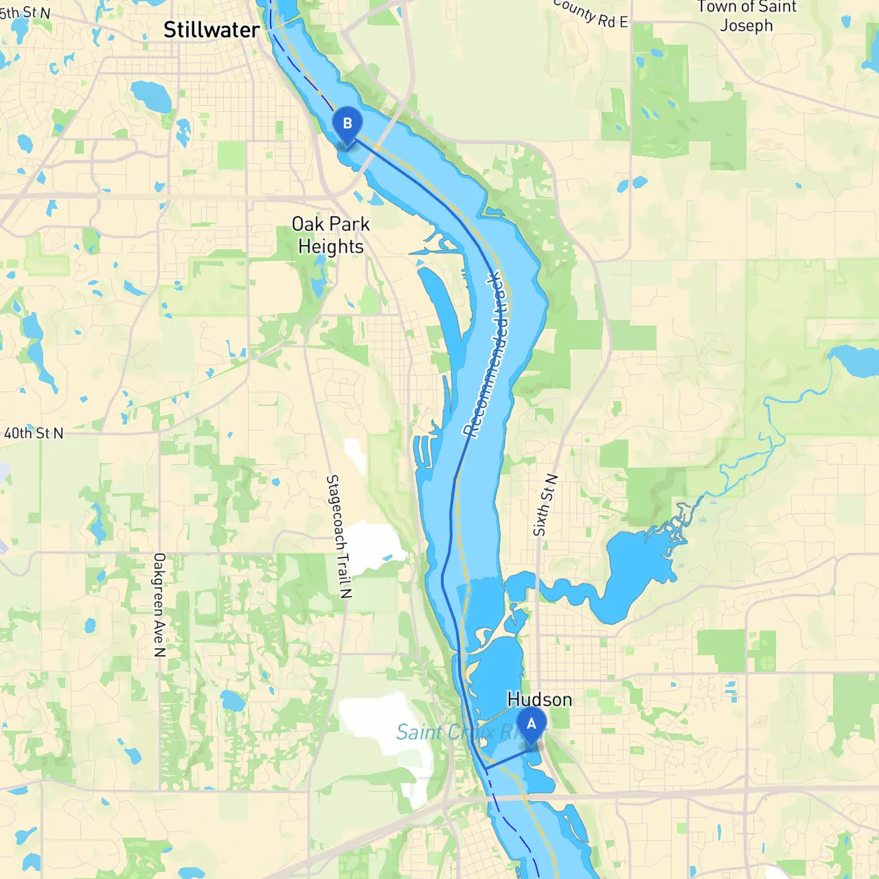 Hudson to Stillwater