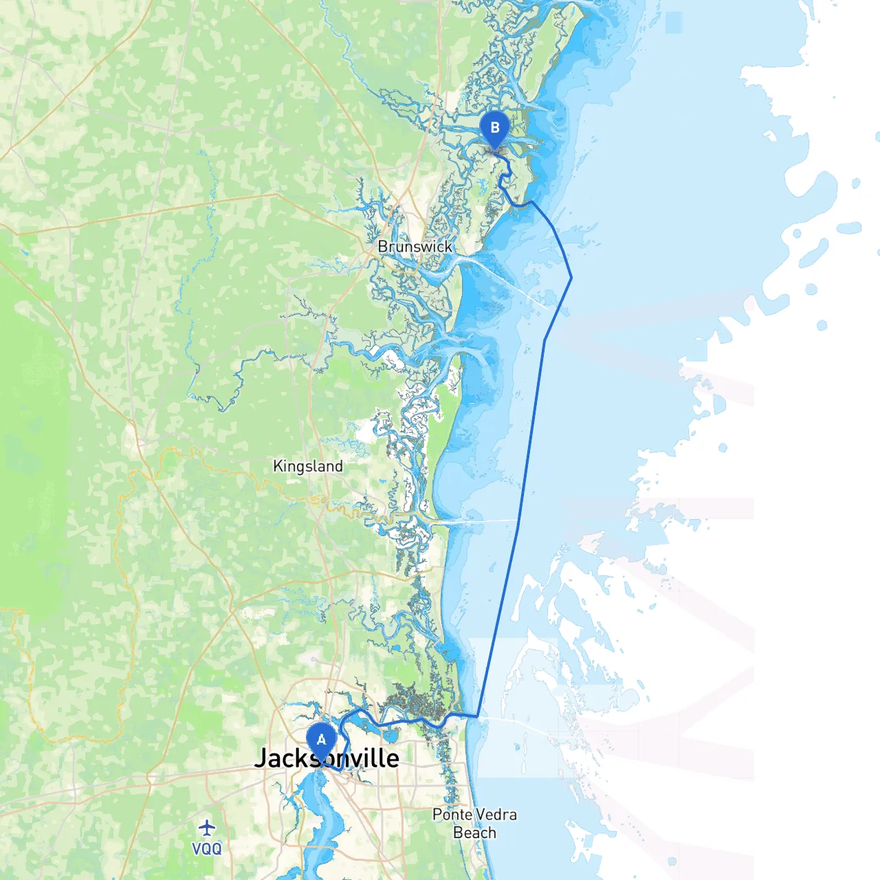 Jacksonville to St. Simons Island