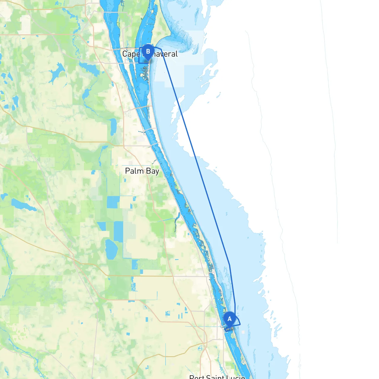 Fort Pierce to Cocoa Beach