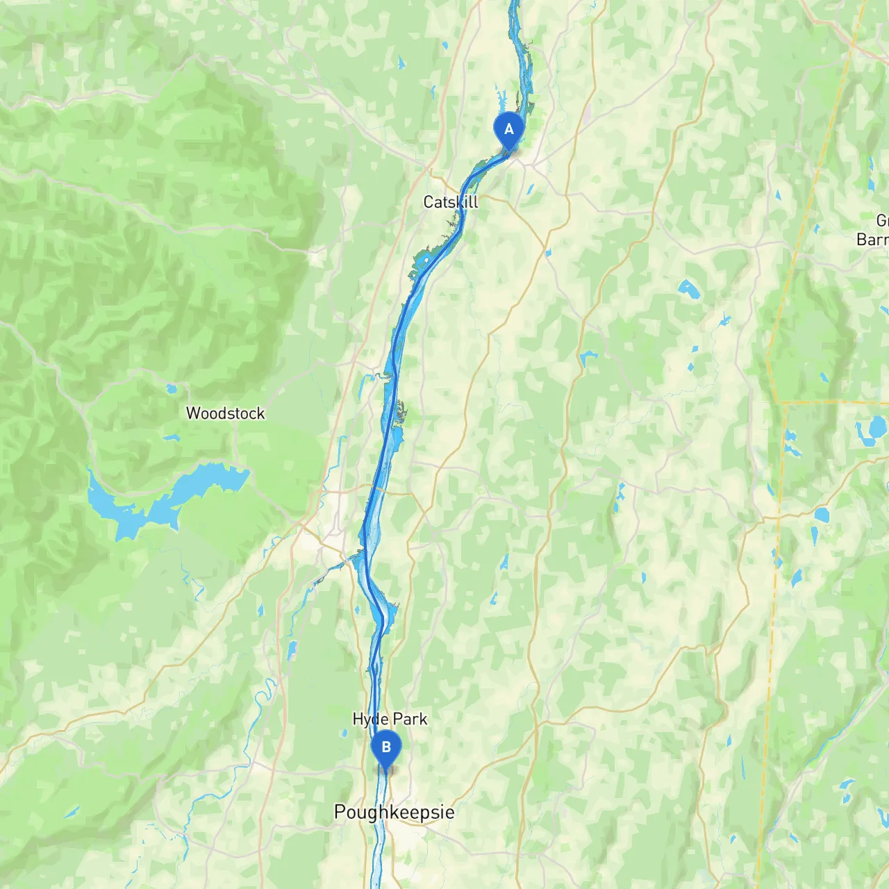 Hudson to Poughkeepsie