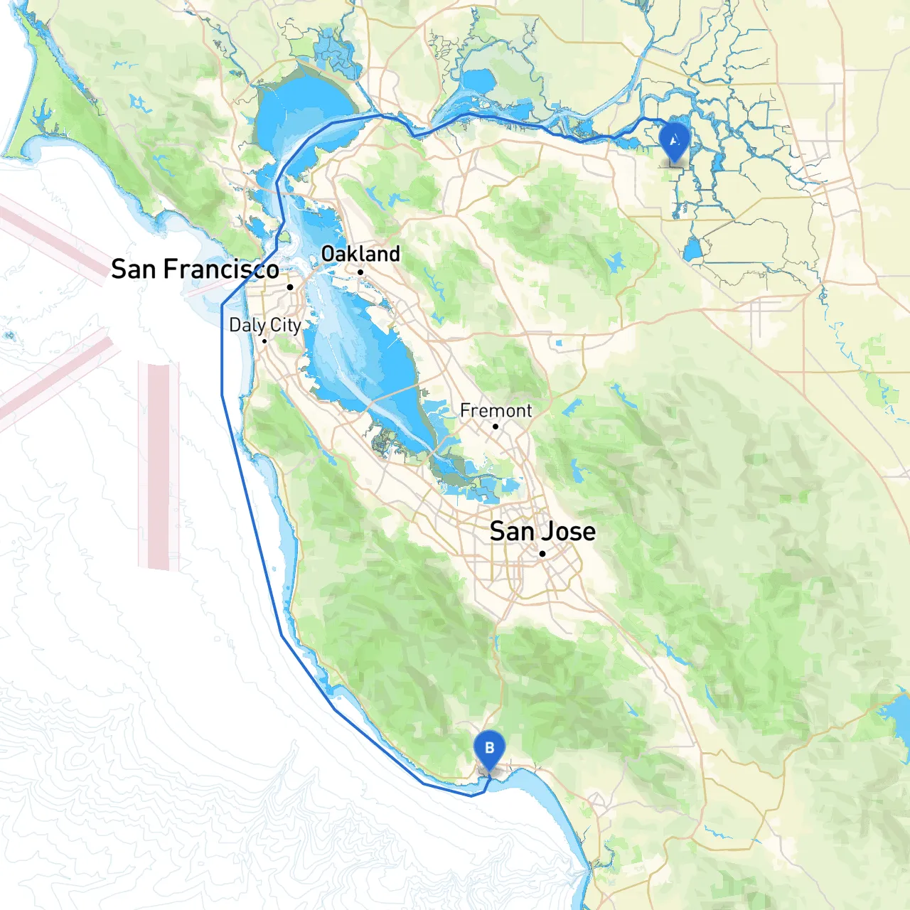 Brentwood to Santa Cruz