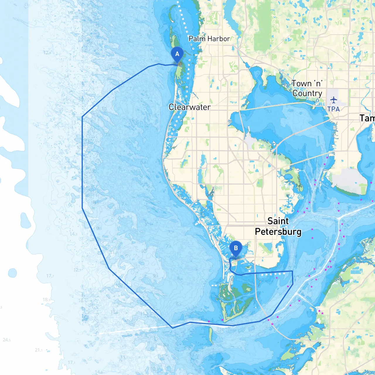 Clearwater to St. Petersburg