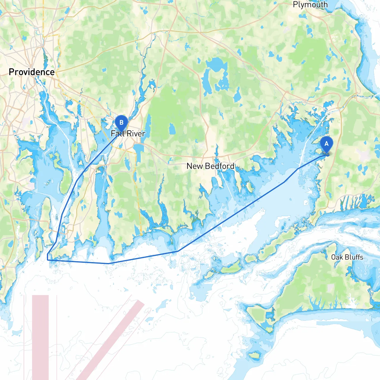 Falmouth to Fall River