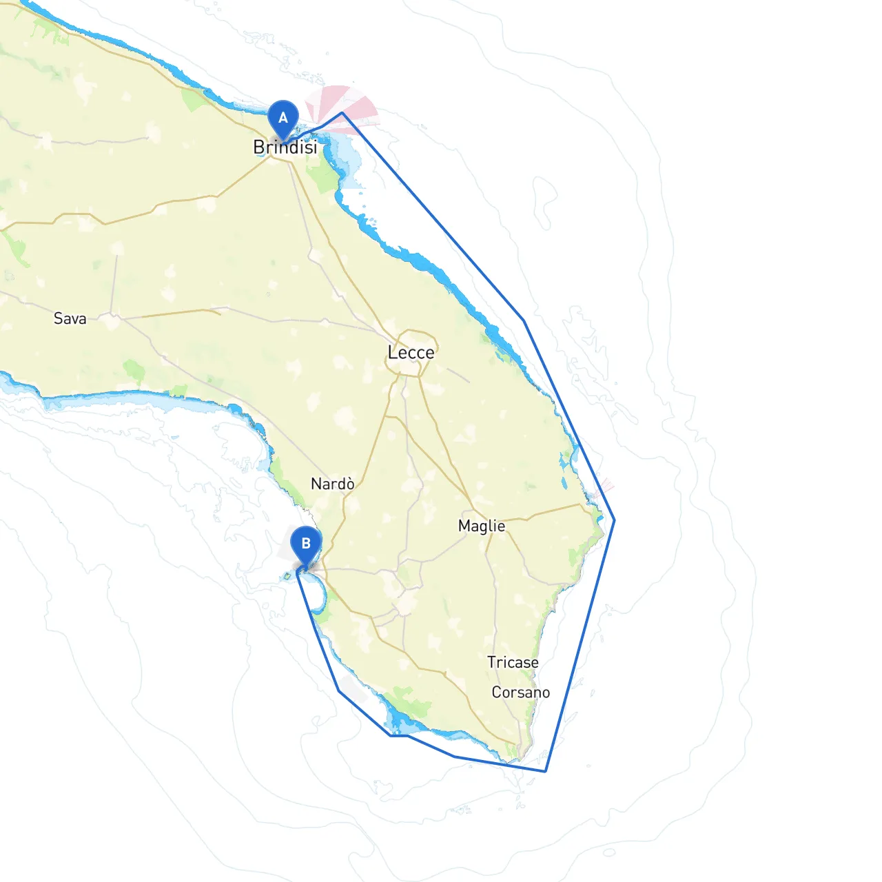 Brindisi to Gallipoli